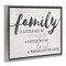 Stupell Industries Family Crazy Loud Love Design Framed Floater Canvas Wall Art